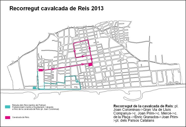 Recorregut Cavalcada 2013 Recorregut Cavalcada 2013