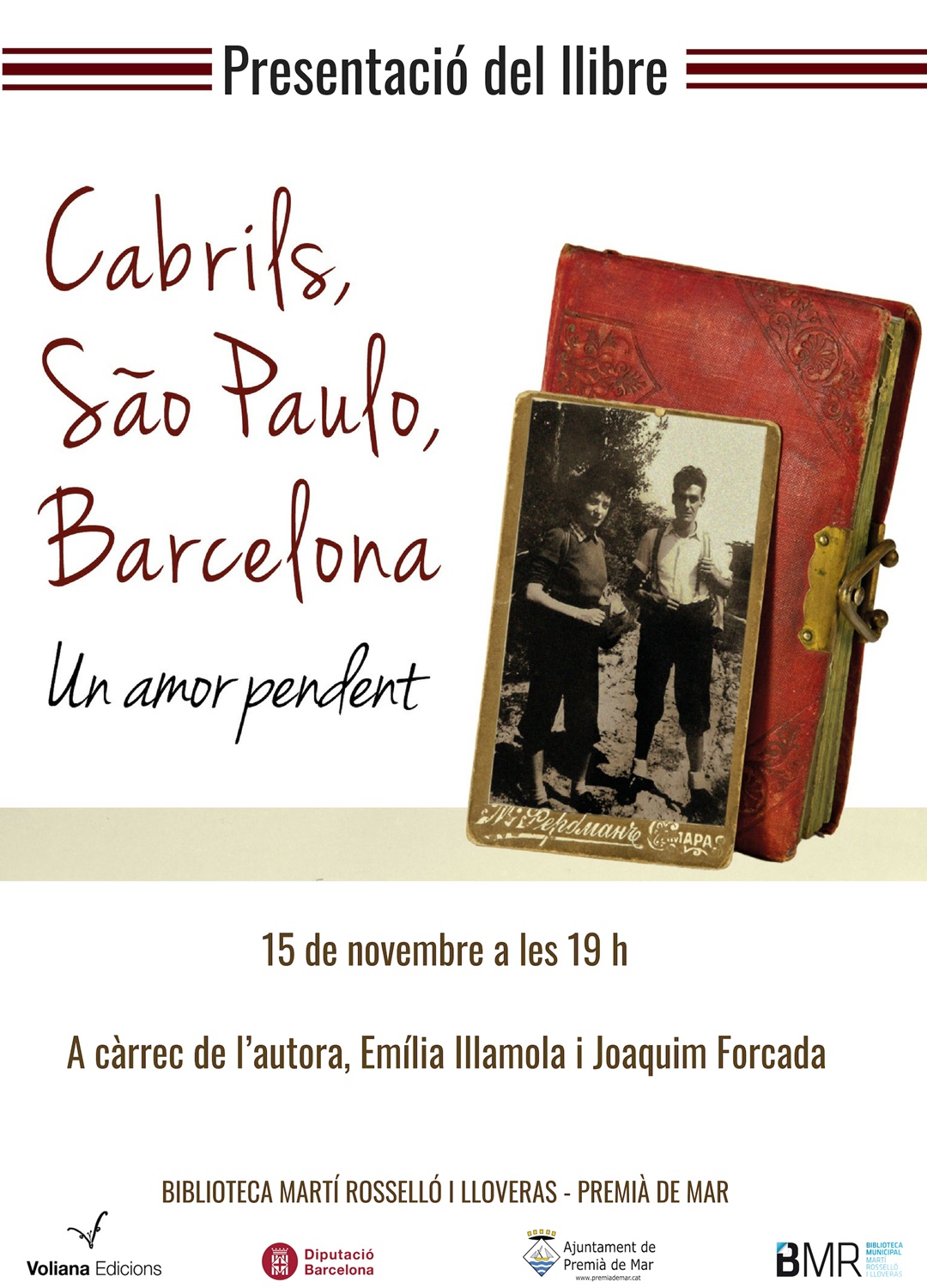 15novembre2018 Presentaci llibre Cabrils SaoPaulo Barcelona
