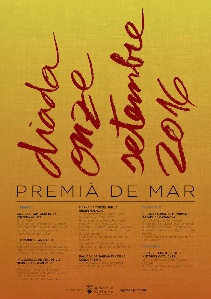 Cartell Diada 2016 Cartell Diada 2016