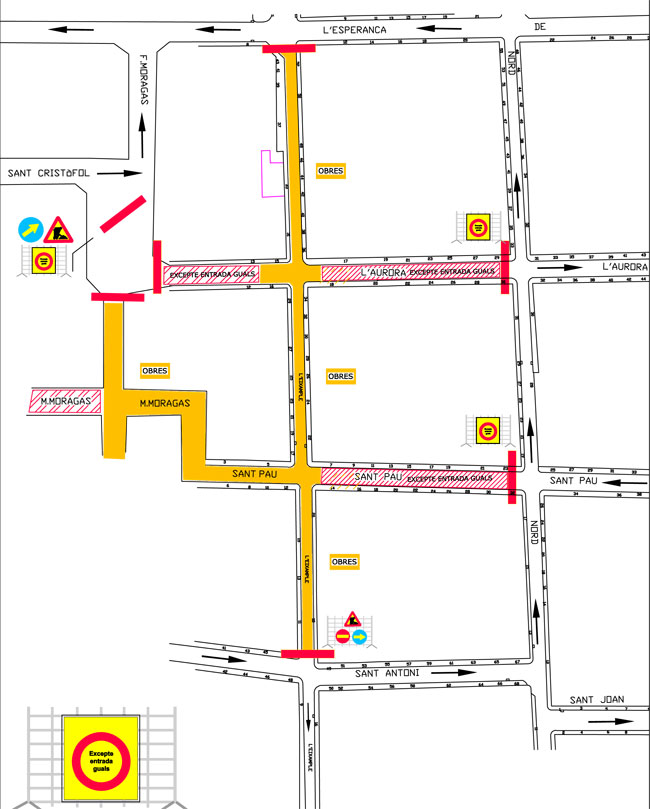 senyalització obres eixample senyalització obres eixample
