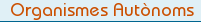 Organismes Aut�noms