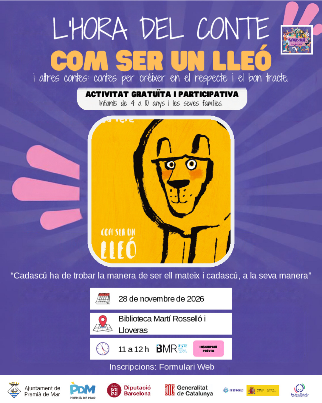 L'hora de conte: Com ser un lleò i altres contes L'hora de conte: Com ser un lleò i altres contes